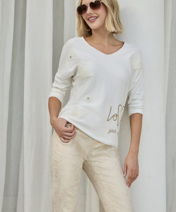 Abstract Casual Slim Trousers